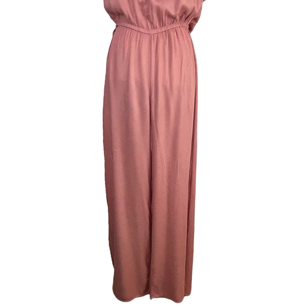 ALTAR'D STATE Pink Jumpsuit S Off Shoulder Wide Leg Coquette Party Feminine - Picture 4 of 12